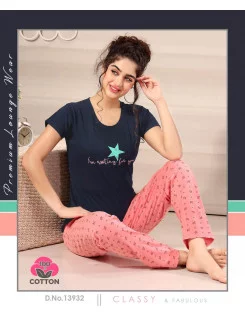 Wholesale ladies night dress: night pants & night suits from Surat, India