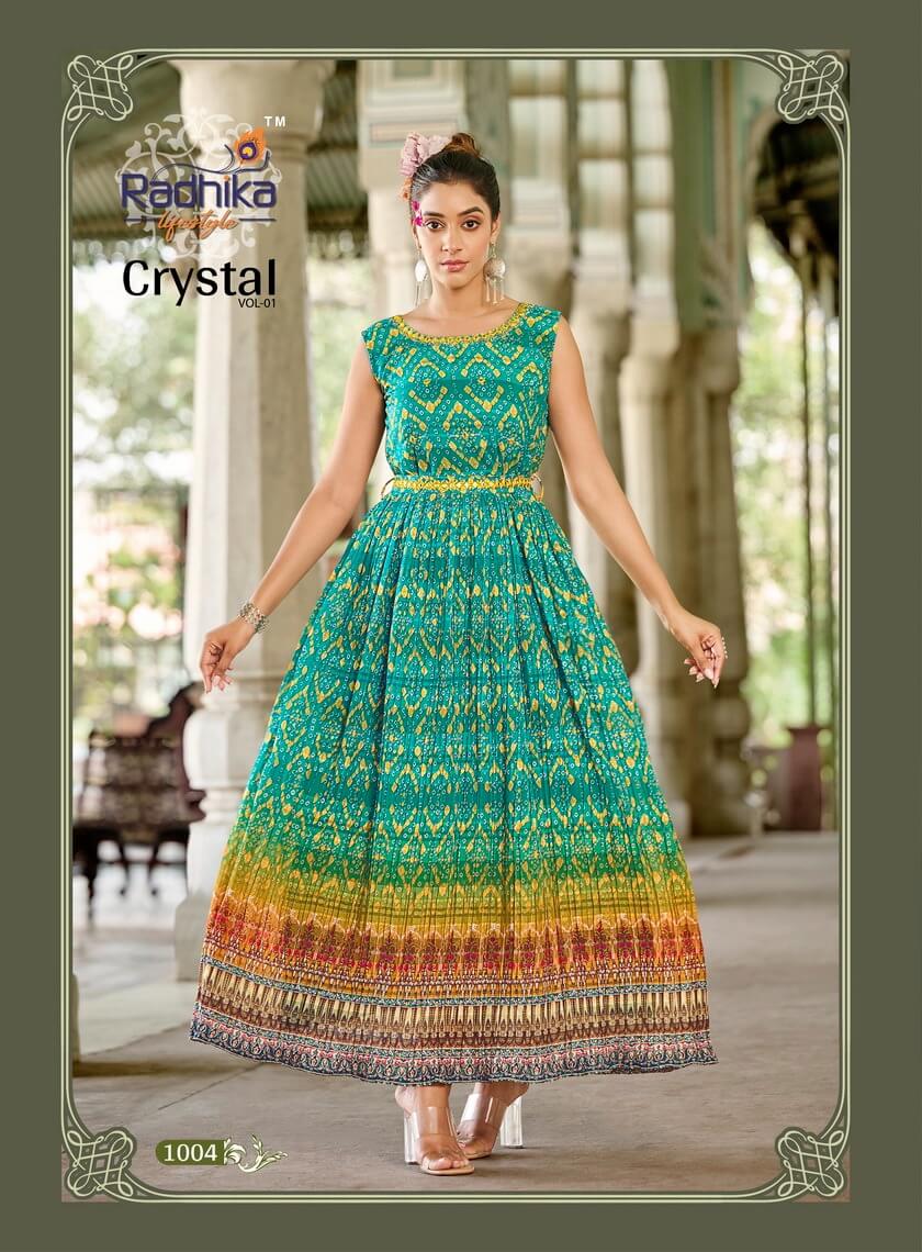 Radhika Lifestyle Crystal Vol 1 Gowns Catalog collection 4