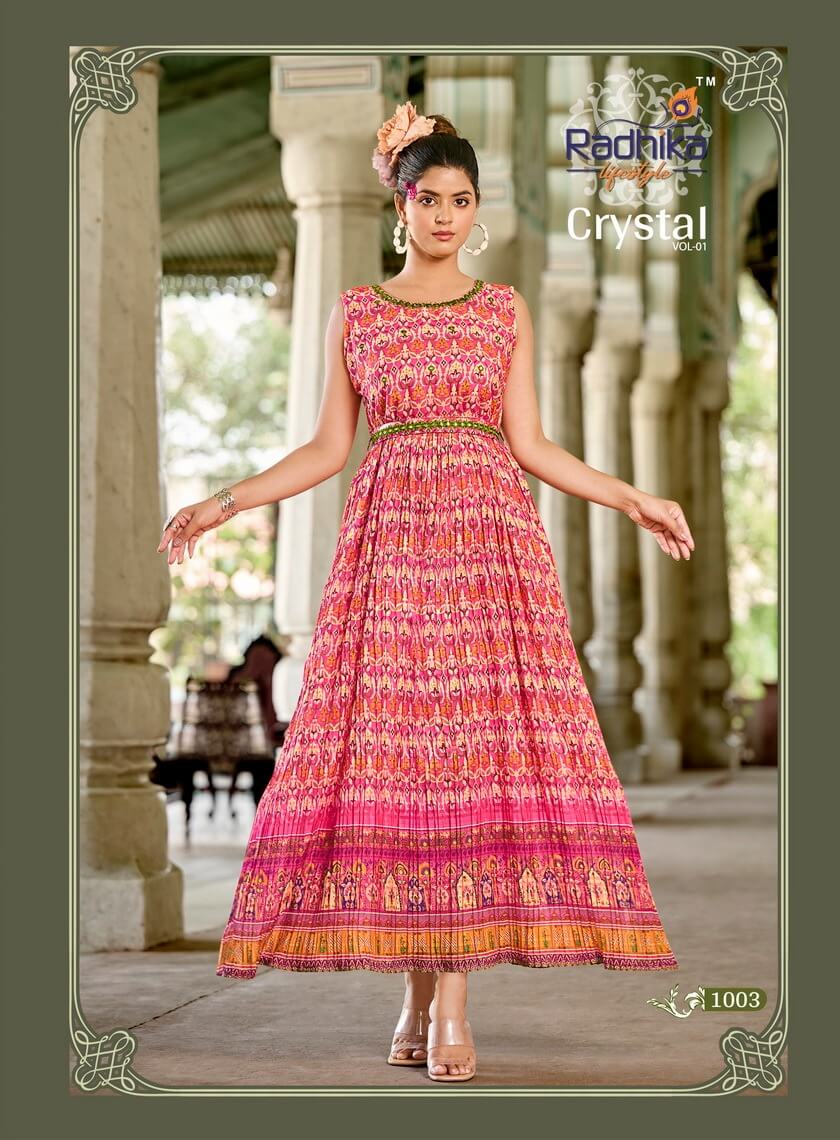 Radhika Lifestyle Crystal Vol 1 Gowns Catalog collection 2