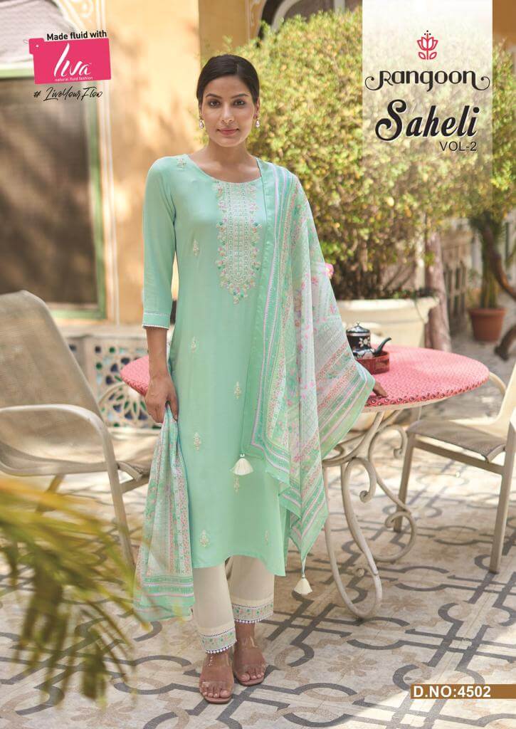 Rangoon Saheli Kurtis with Bottom and Dupatta Catalog collection 4