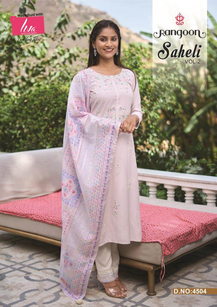 Rangoon Saheli Kurtis with Bottom and Dupatta Catalog collection 3