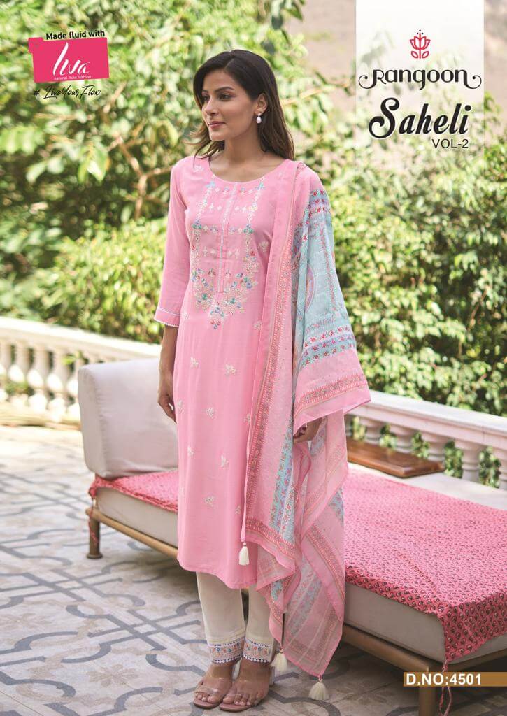 Rangoon Saheli Kurtis with Bottom and Dupatta Catalog collection 1