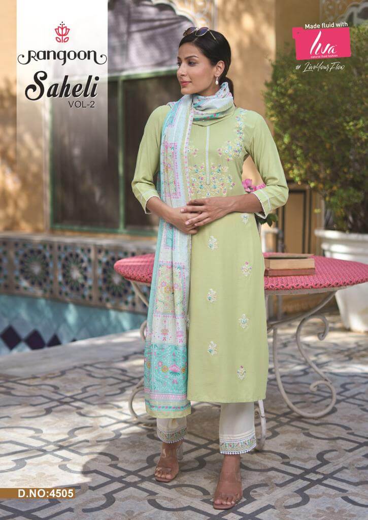 Rangoon Saheli Kurtis with Bottom and Dupatta Catalog collection 2