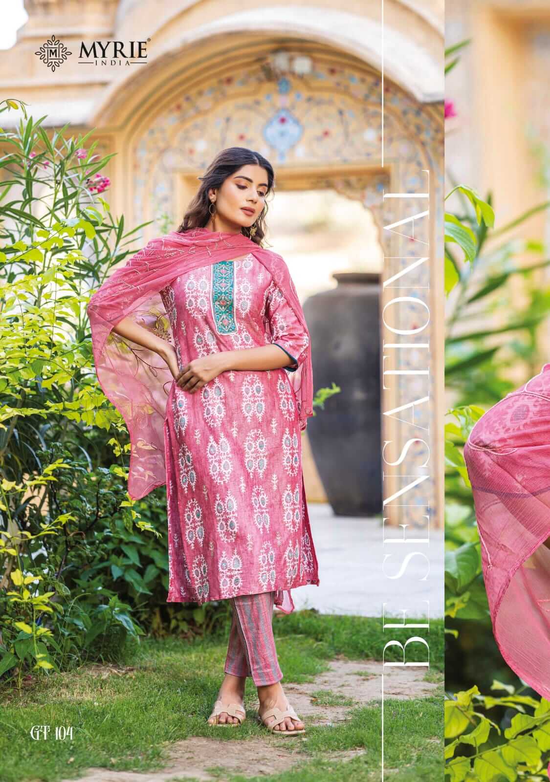 Mayrie India Golden Tree Salwar Kameez Catalog collection 4