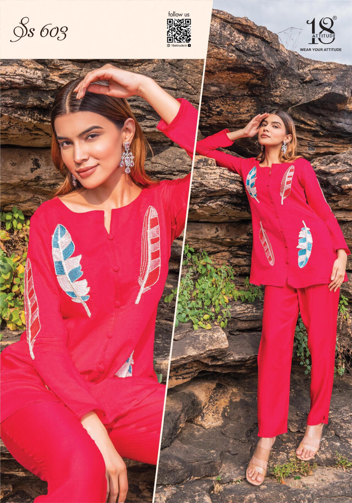 18 Attitude Sho Shaa vol 6 Co Ord Set Western Wear Catalog collection 5