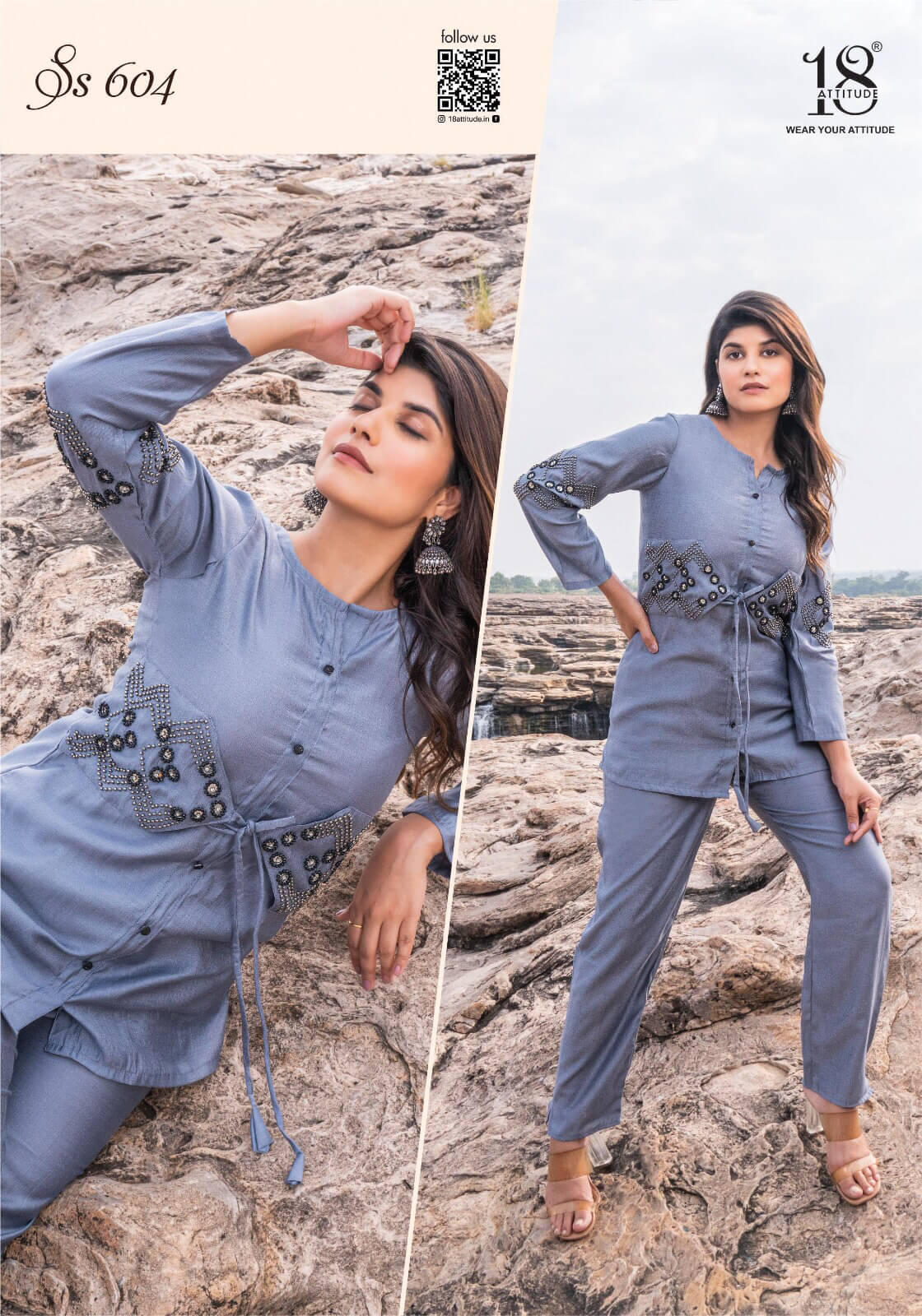 18 Attitude Sho Shaa vol 6 Co Ord Set Western Wear Catalog collection 4