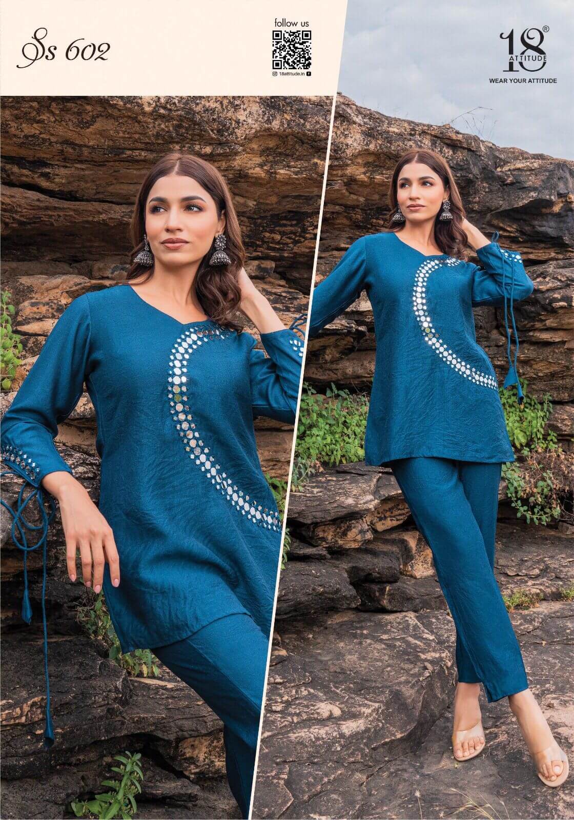 18 Attitude Sho Shaa vol 6 Co Ord Set Western Wear Catalog collection 7