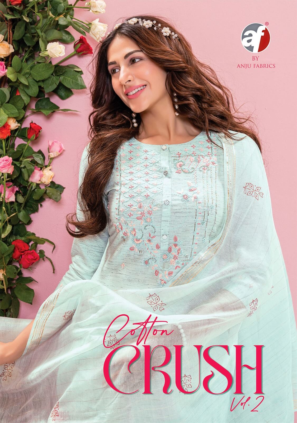 Anju Fabrics Cotton Crush vol 2 Designer Cotton Salwar Kameez collection 13