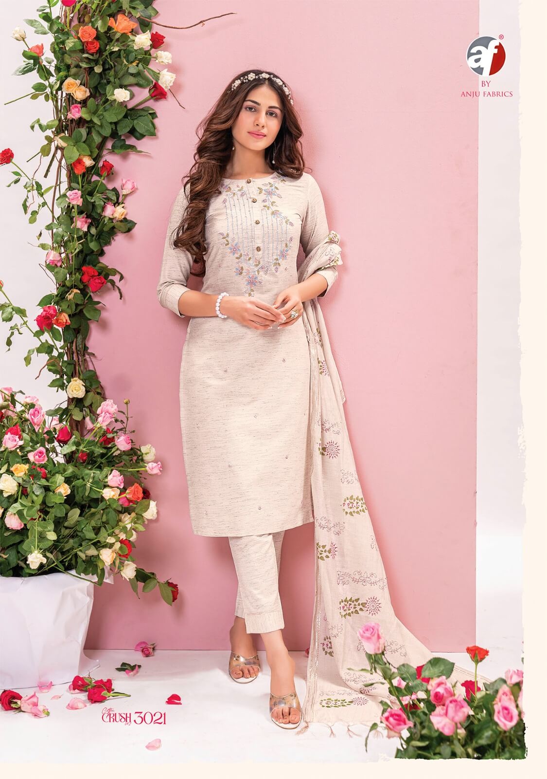 Anju Fabrics Cotton Crush vol 2 Designer Cotton Salwar Kameez collection 3