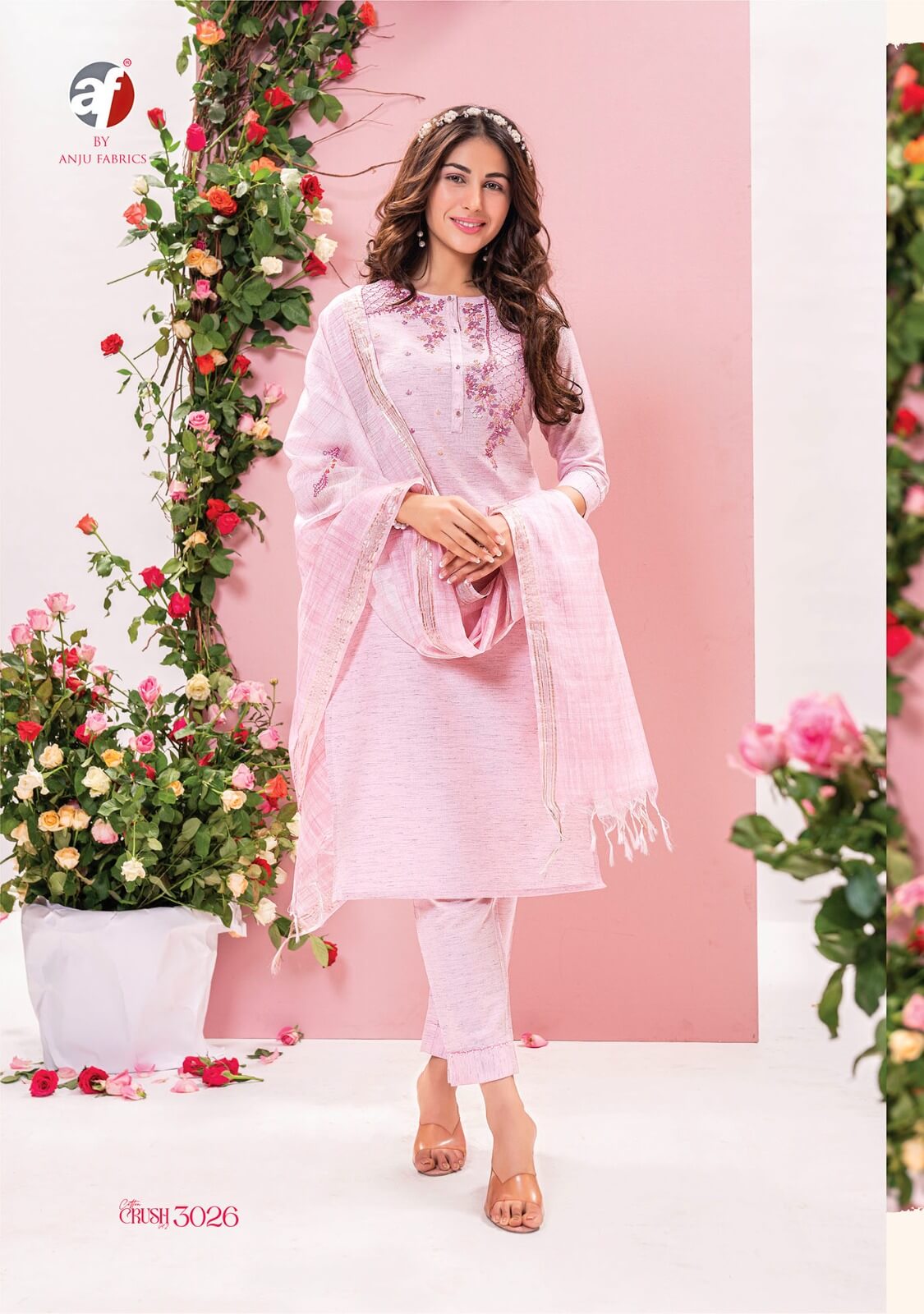 Anju Fabrics Cotton Crush vol 2 Designer Cotton Salwar Kameez collection 11