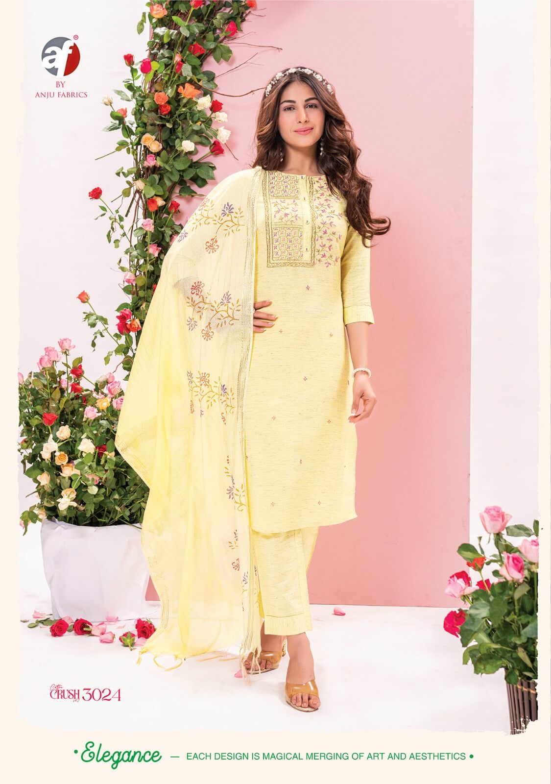 Anju Fabrics Cotton Crush vol 2 Designer Cotton Salwar Kameez collection 1