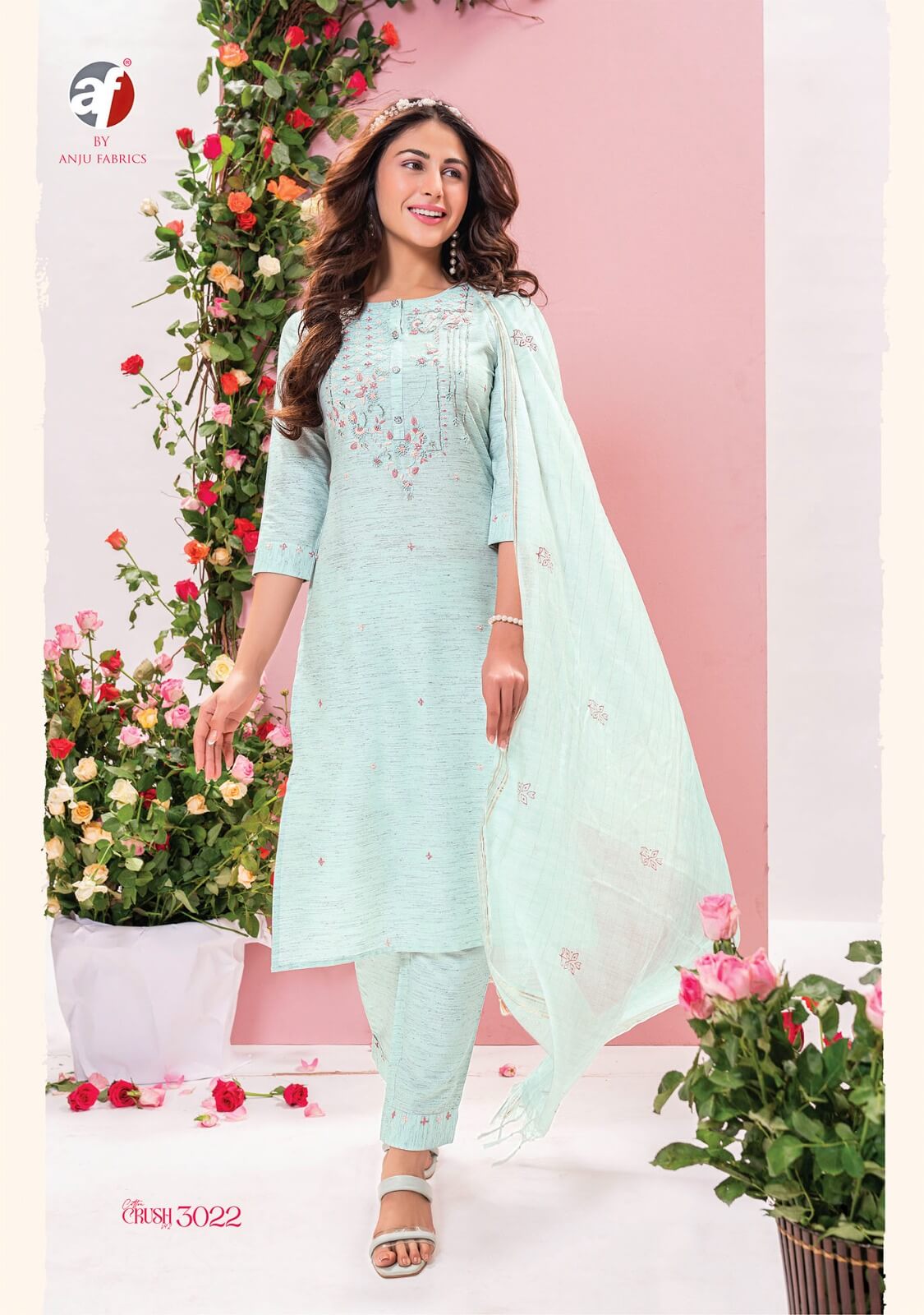 Anju Fabrics Cotton Crush vol 2 Designer Cotton Salwar Kameez collection 7