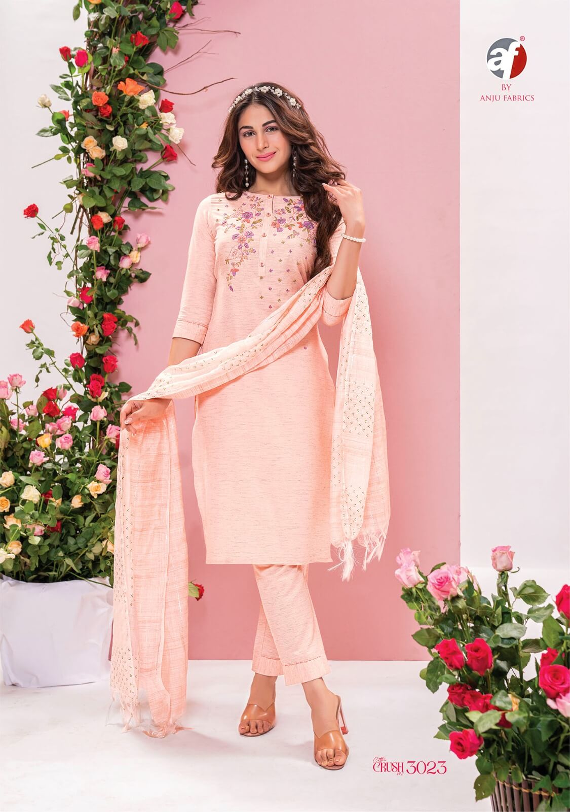 Anju Fabrics Cotton Crush vol 2 Designer Cotton Salwar Kameez collection 5