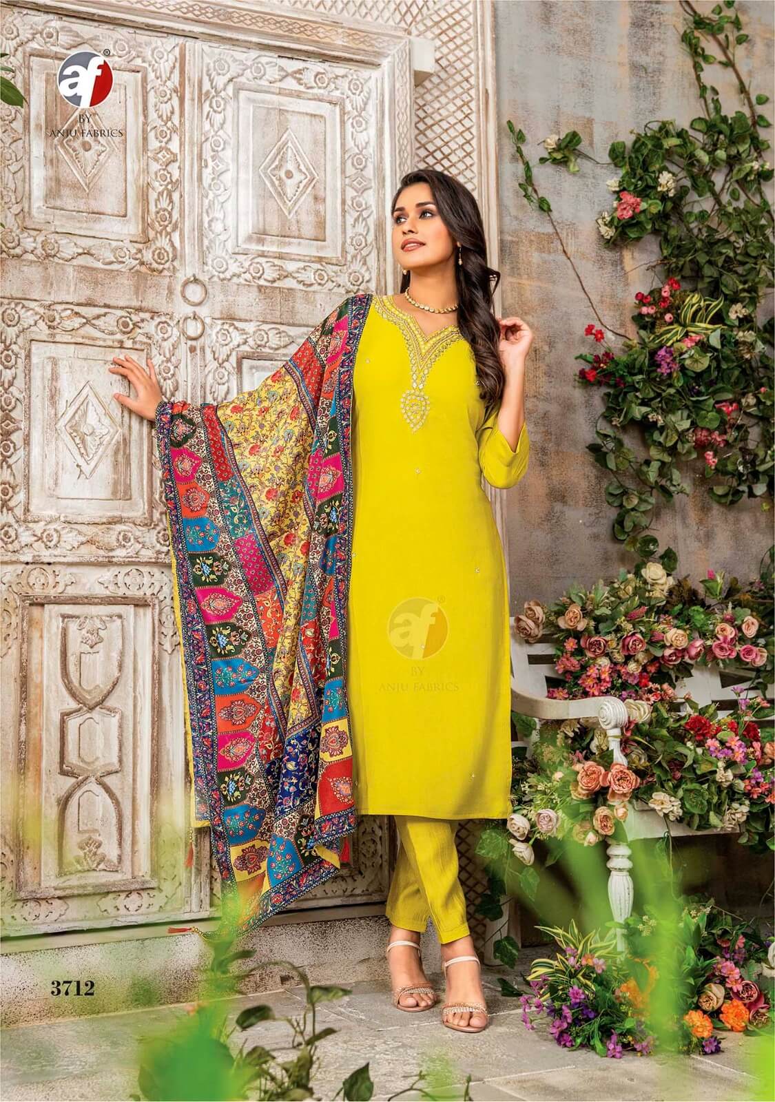 Anju Fabrics Shararat Vol 6 Designer Wedding Party Salwar Suits collection 2