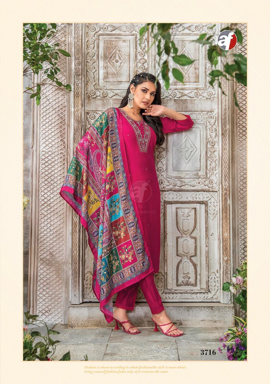 Anju Fabrics Shararat Vol 6 Designer Wedding Party Salwar Suits collection 12