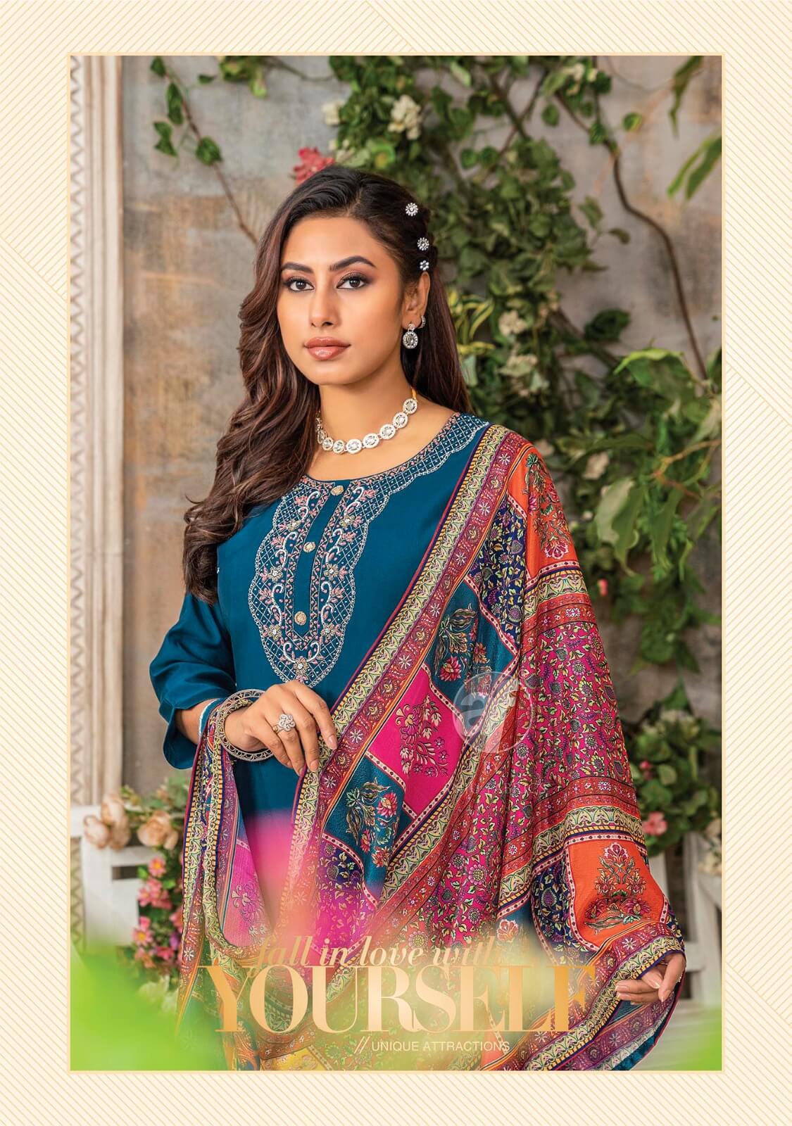 Anju Fabrics Shararat Vol 6 Designer Wedding Party Salwar Suits collection 4