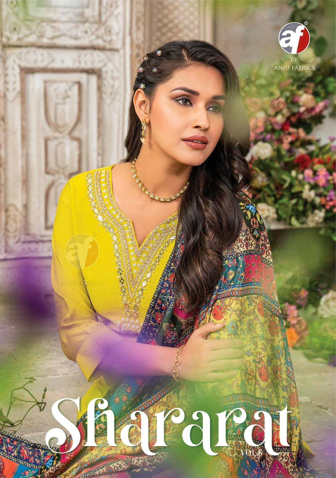 Anju Fabrics Shararat Vol 6 Designer Wedding Party Salwar Suits collection 1