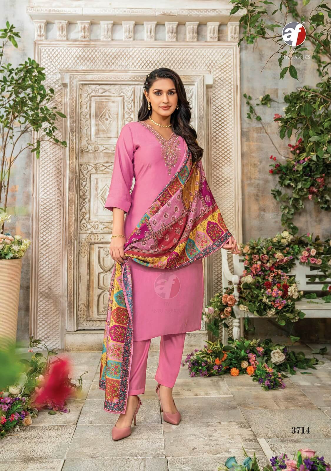 Anju Fabrics Shararat Vol 6 Designer Wedding Party Salwar Suits collection 9
