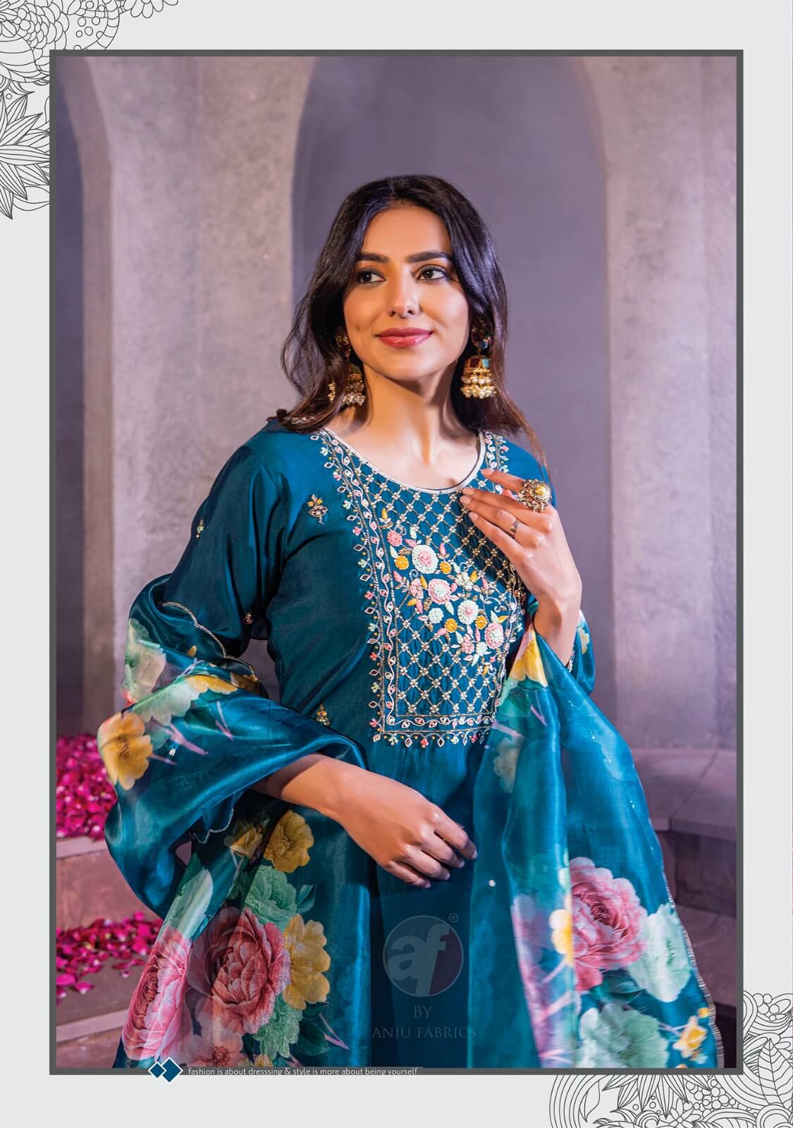 Anju Fabrics Mayra Vol 4 Designer Wedding Party Salwar Suits collection 14