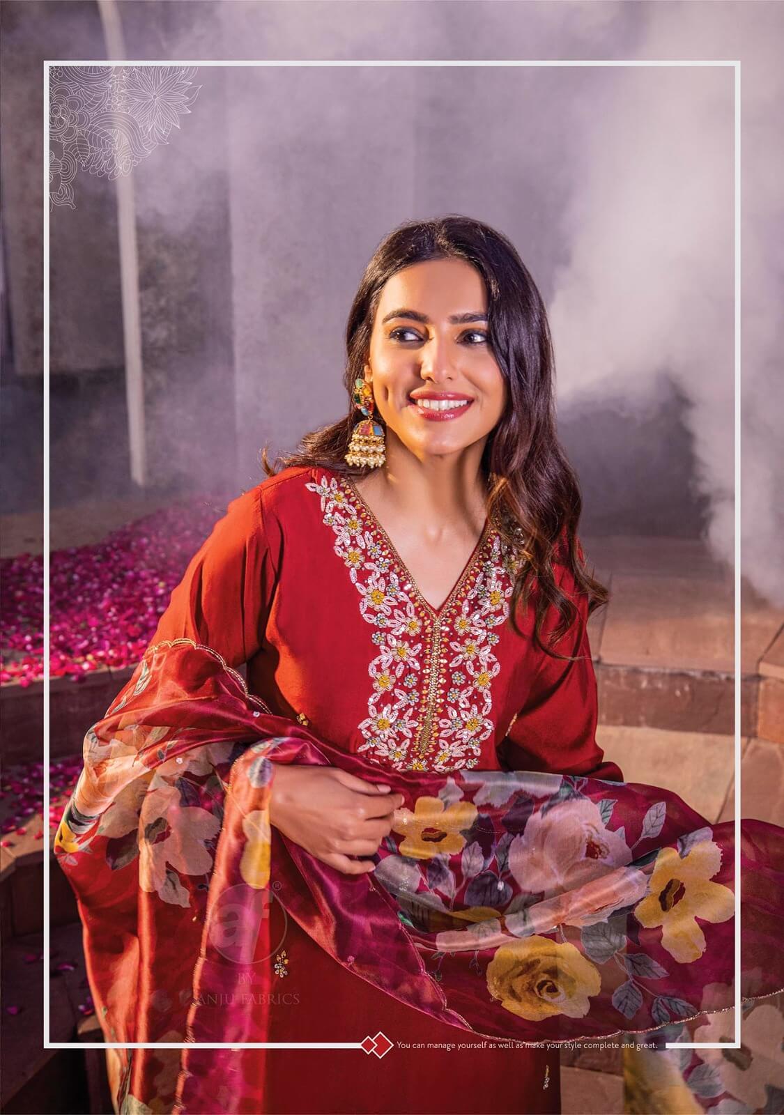 Anju Fabrics Mayra Vol 4 Designer Wedding Party Salwar Suits collection 11