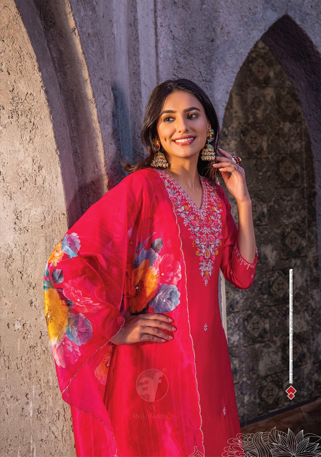 Anju Fabrics Mayra Vol 4 Designer Wedding Party Salwar Suits collection 1