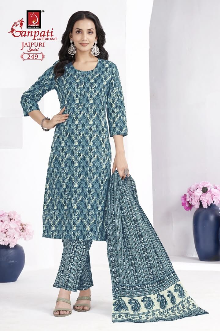 Ganpati Jaipuri Special Vol 10 Printed Salwar Kameez Catalog collection 2