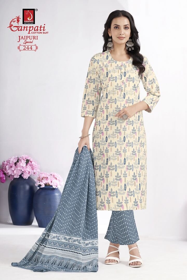 Ganpati Jaipuri Special Vol 10 Printed Salwar Kameez Catalog collection 6