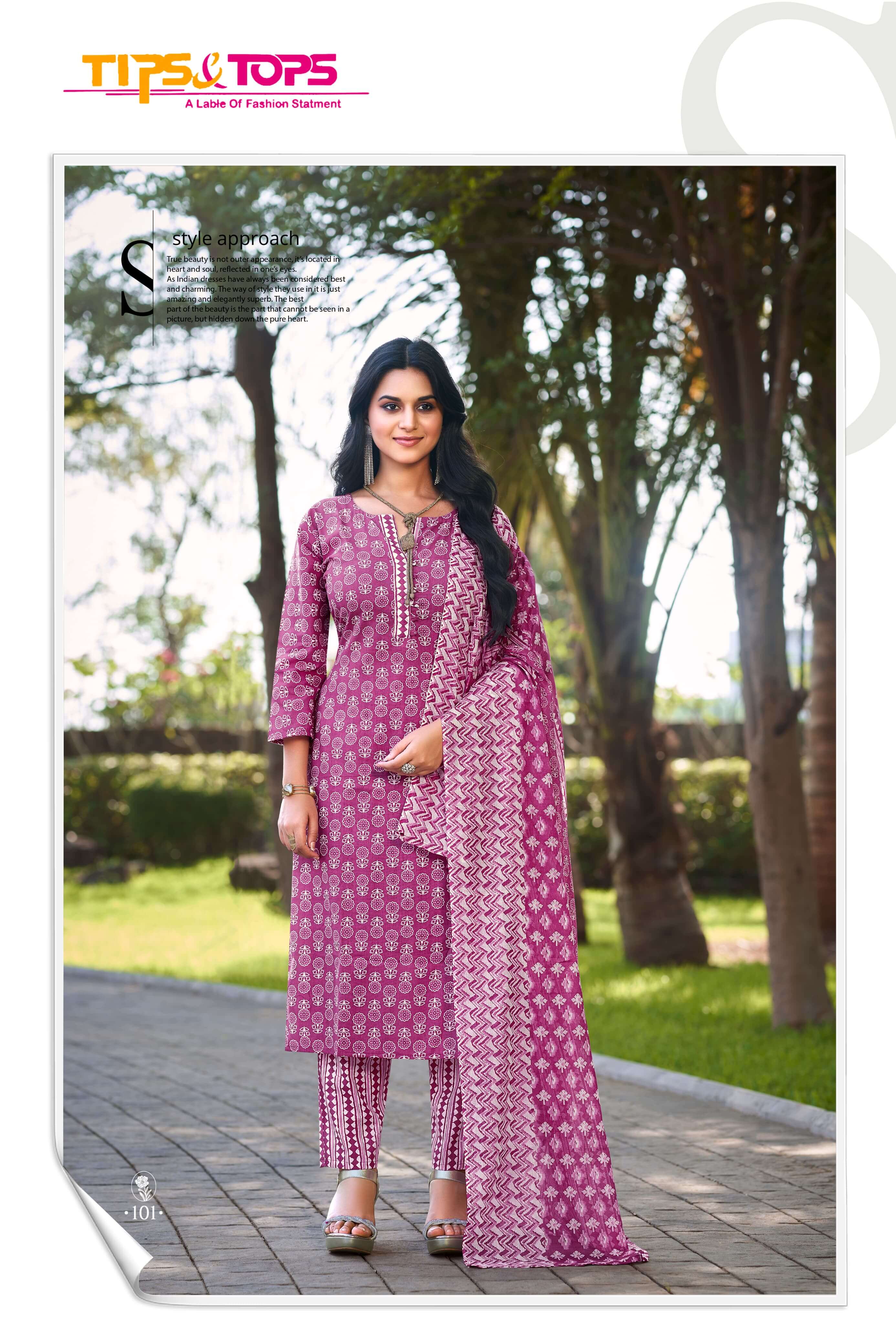 Tips Tops Summer Fashion Vol 5 Printed Salwar Kameez collection 7