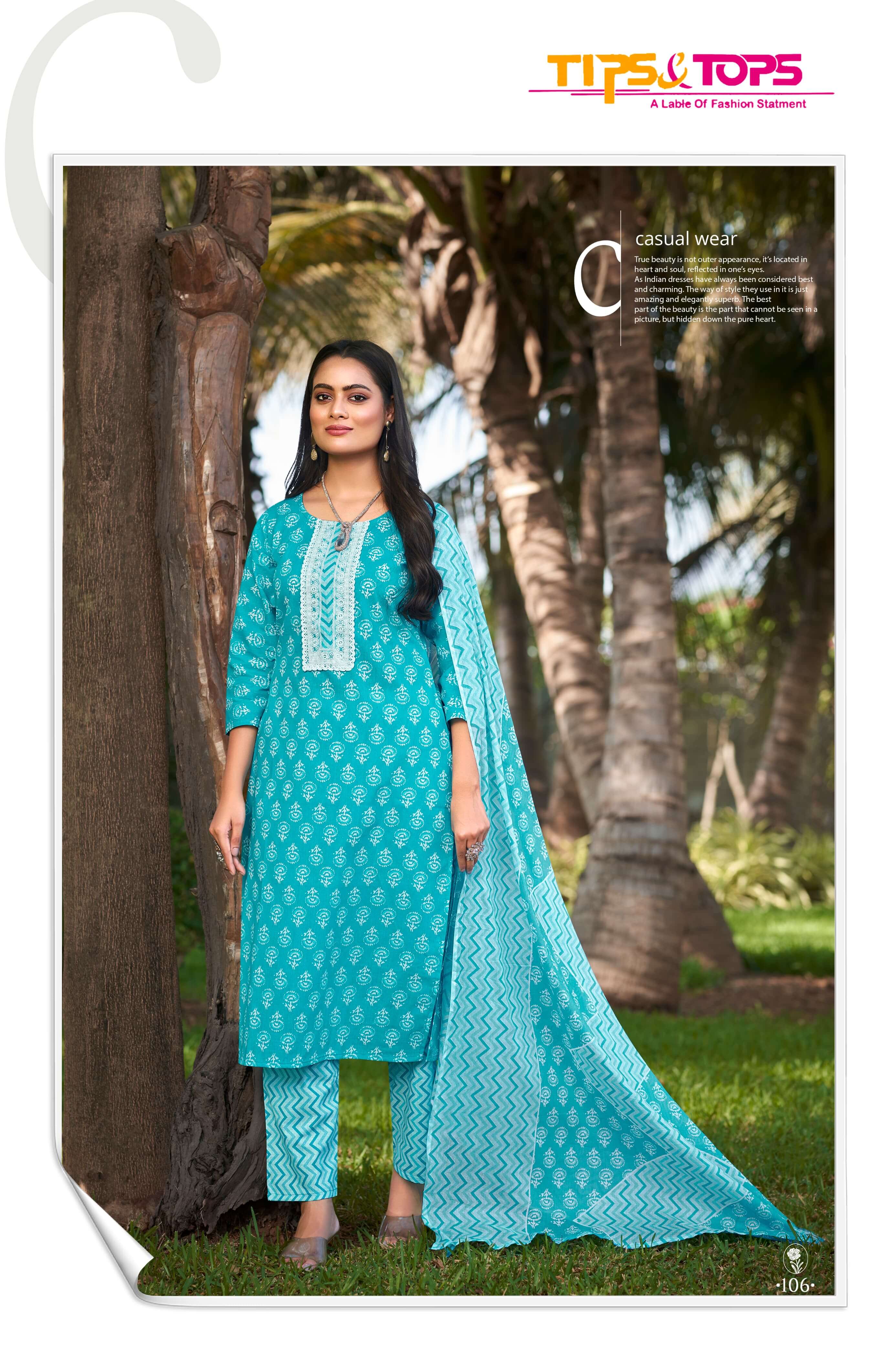 Tips Tops Summer Fashion Vol 5 Printed Salwar Kameez collection 4