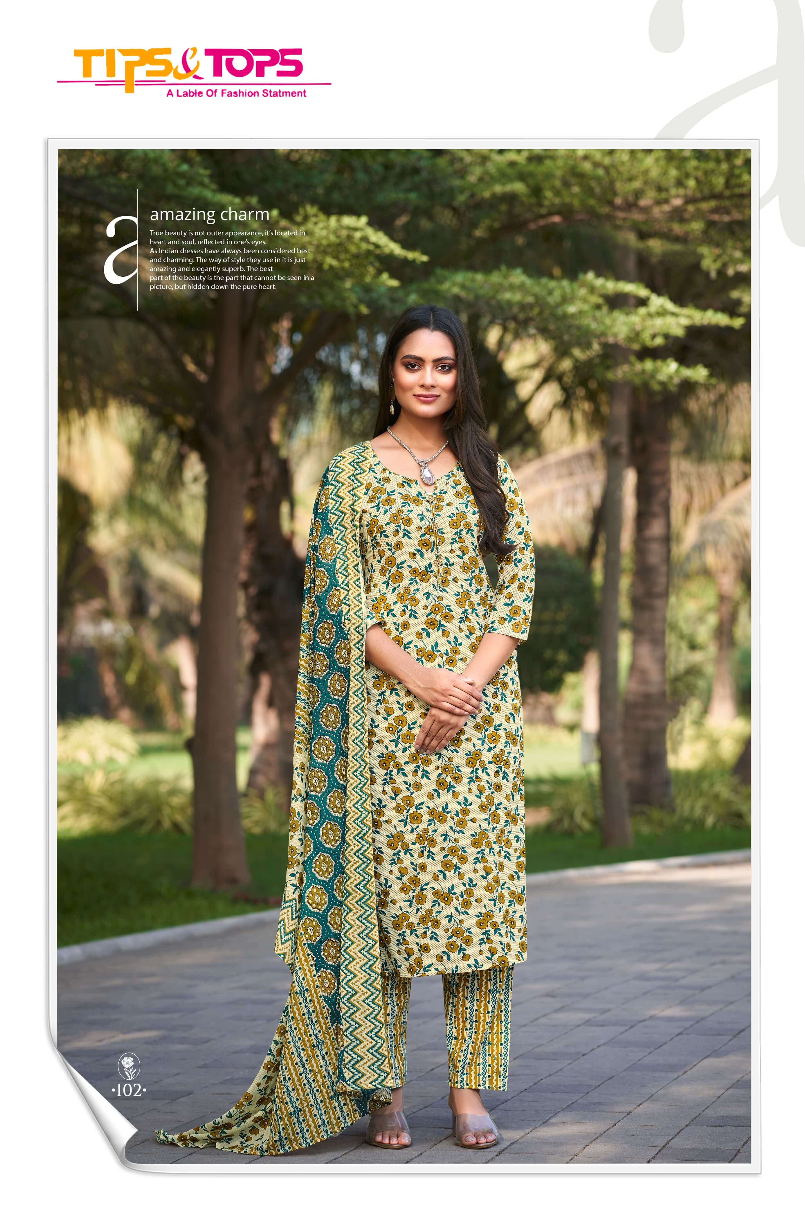 Tips Tops Summer Fashion Vol 5 Printed Salwar Kameez collection 2