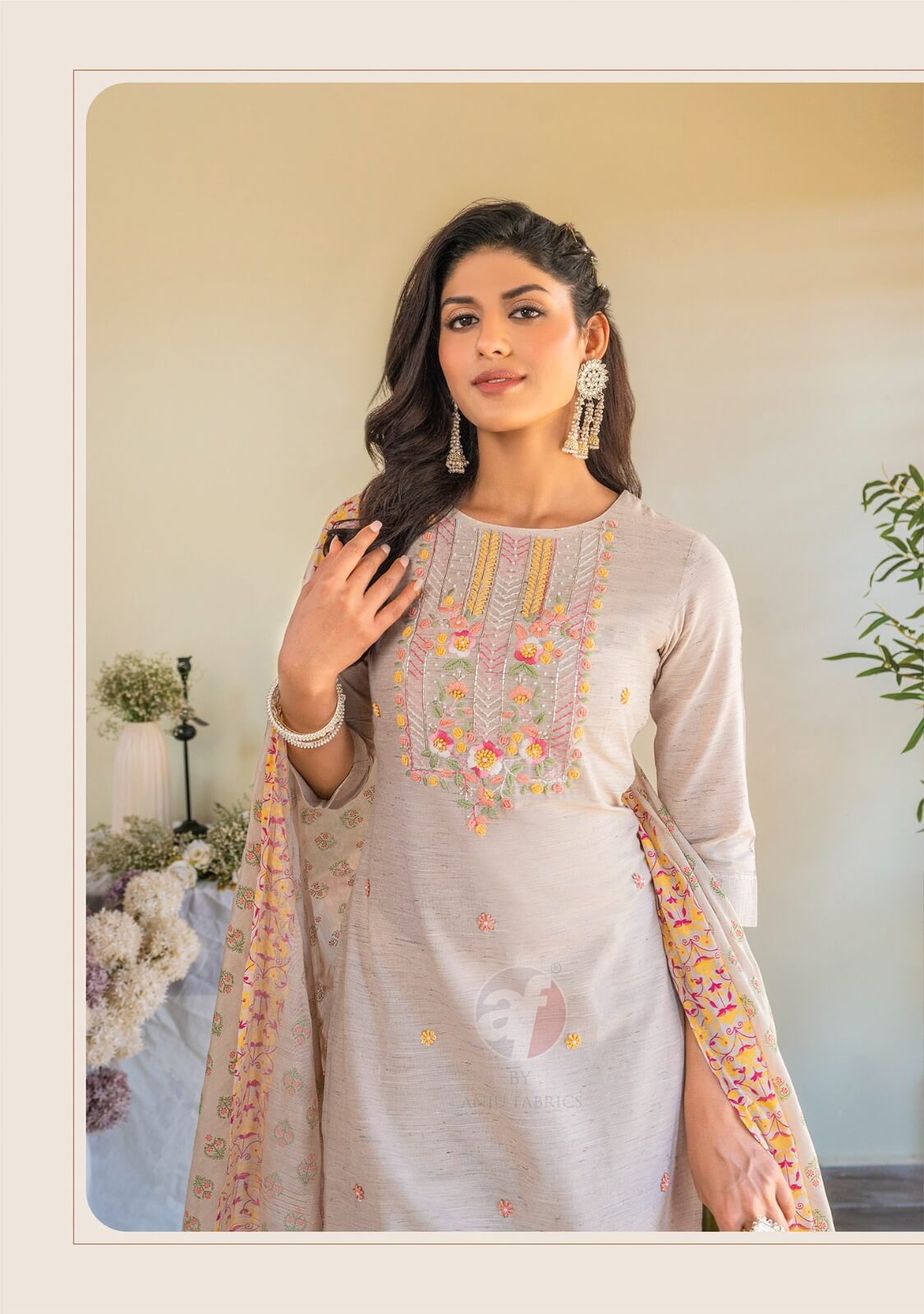 Anju Fabrics Cotton Crush Vol 3 Cotton Salwar Kameez collection 8