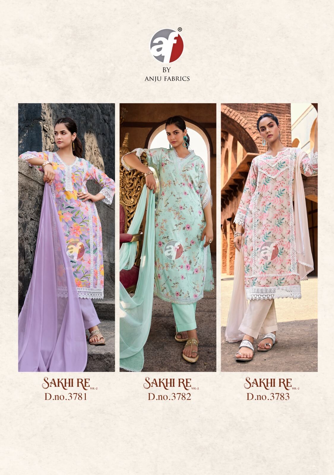 Anju Fabrics Sakhi Re Vol 2 Printed Salwar Kameez Catalog collection 6