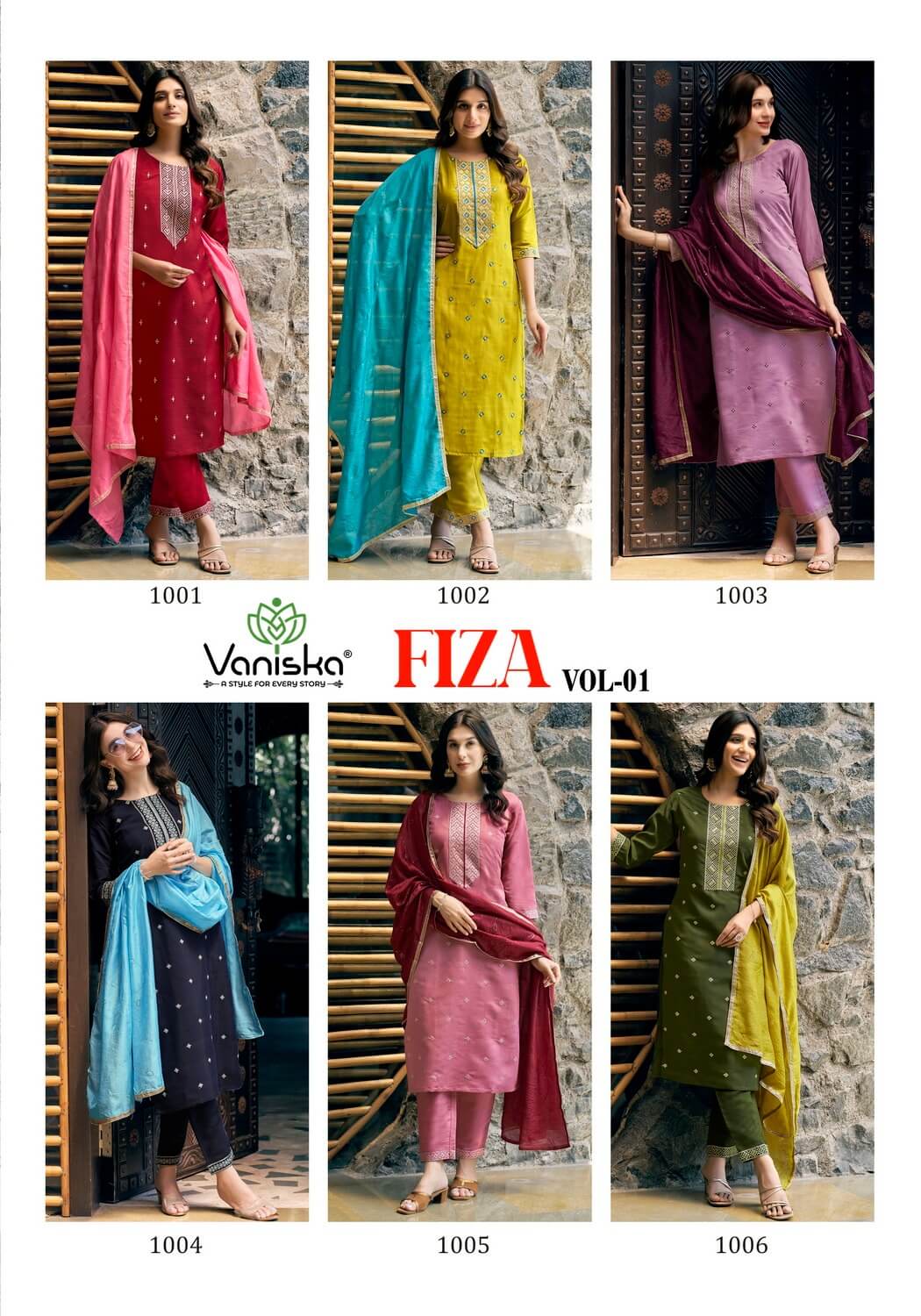 Vaniska Fiza Vol 1 Embroidery Salwar Kameez collection 3