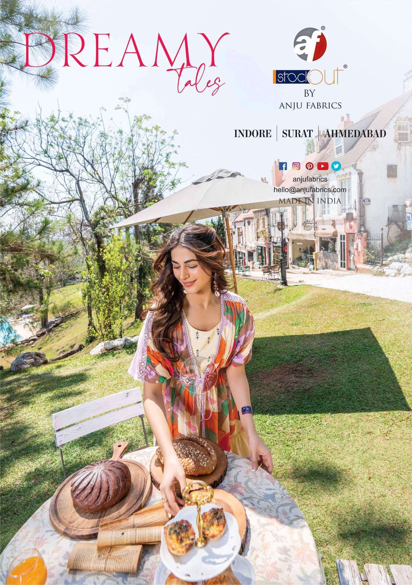 Anju Fabrics Dreamy Tales Western Wear Catalog collection 5