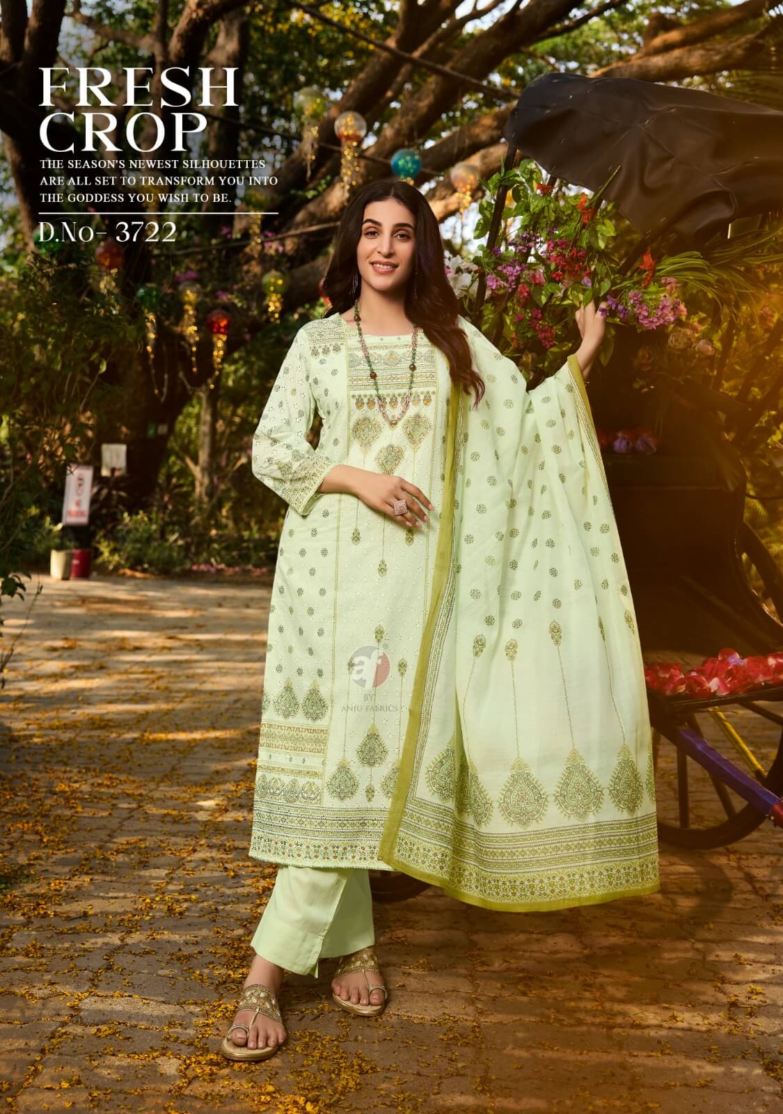 Anju Fabrics Flairs Vol 3 Printed Salwar Kameez Catalog collection 18