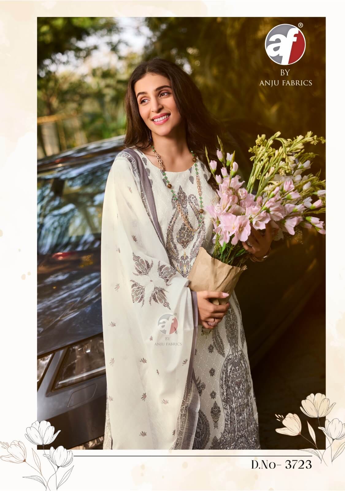 Anju Fabrics Flairs Vol 3 Printed Salwar Kameez Catalog collection 11