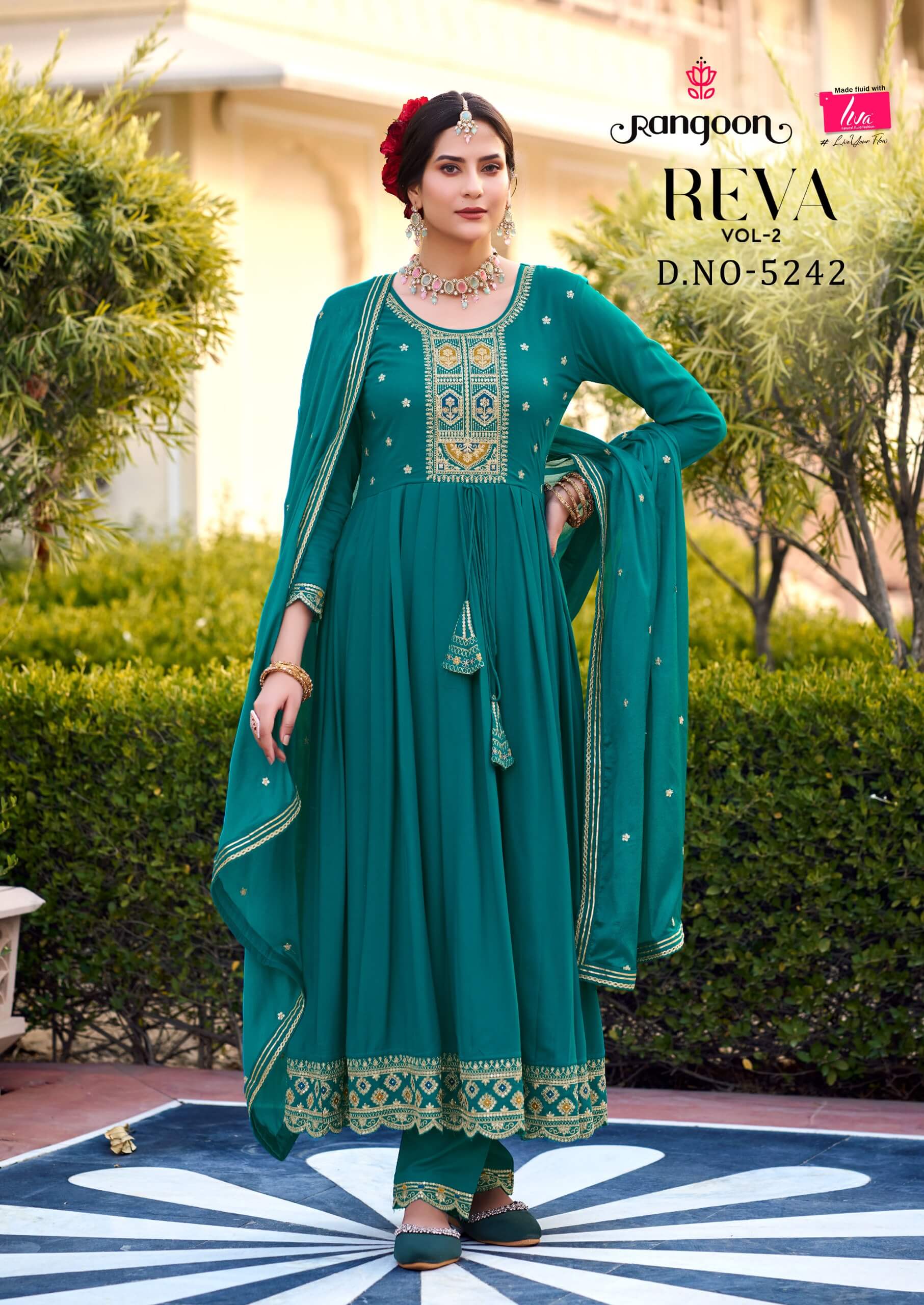 Rangoon Reva Vol 2 Anarkali Suits Catalog collection 4