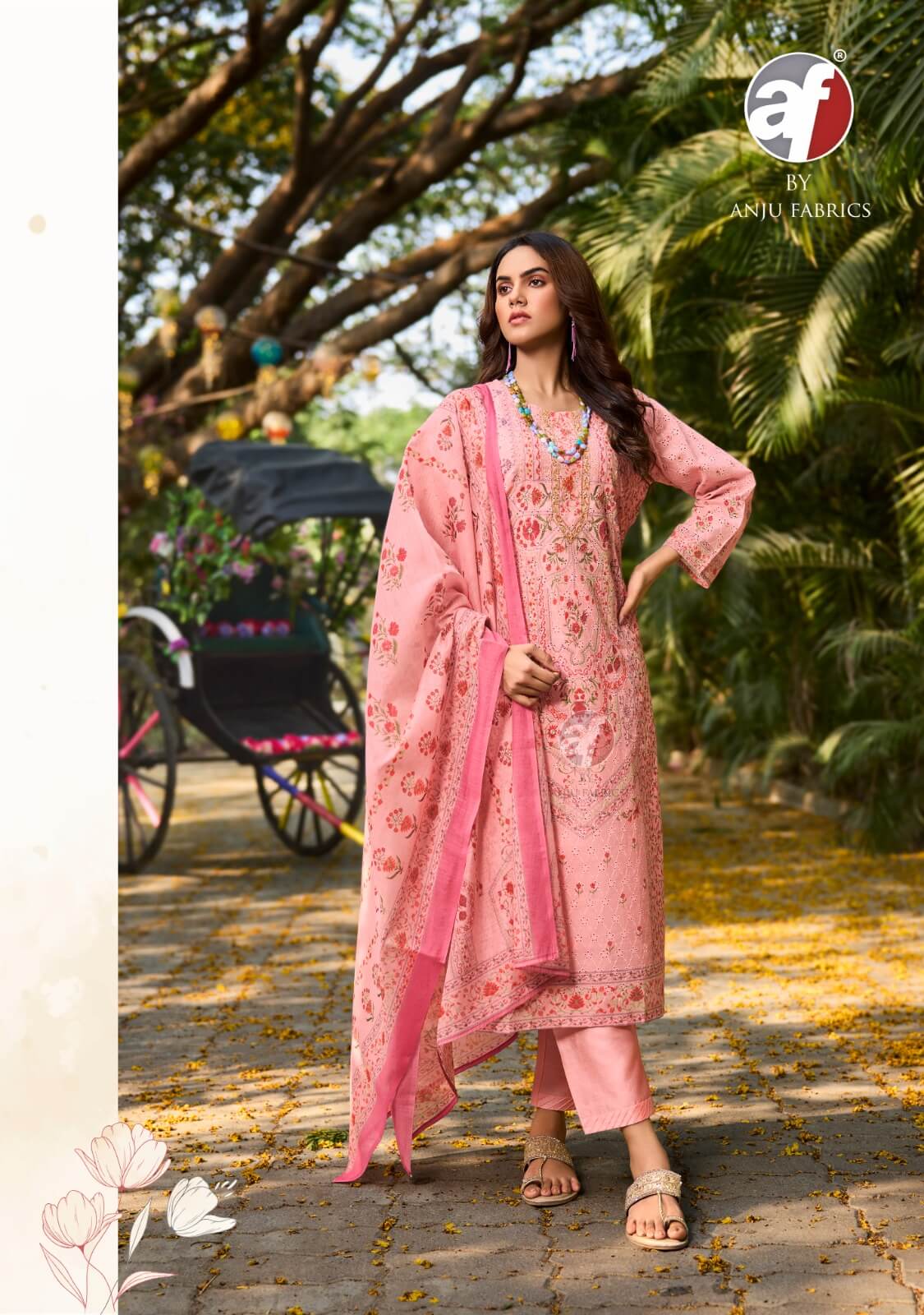 Anju Fabrics Flairs Vol 3 Printed Salwar Kameez Catalog collection 16