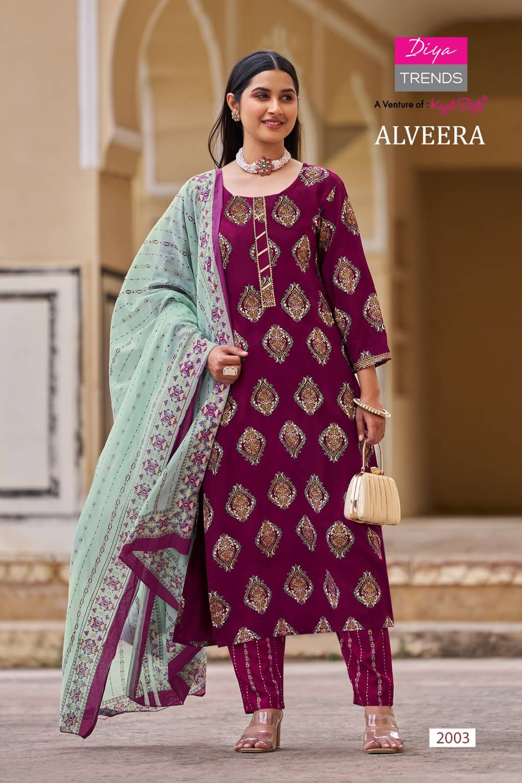 Diya Trends Alveera Printed Salwar Kameez Catalog collection 5