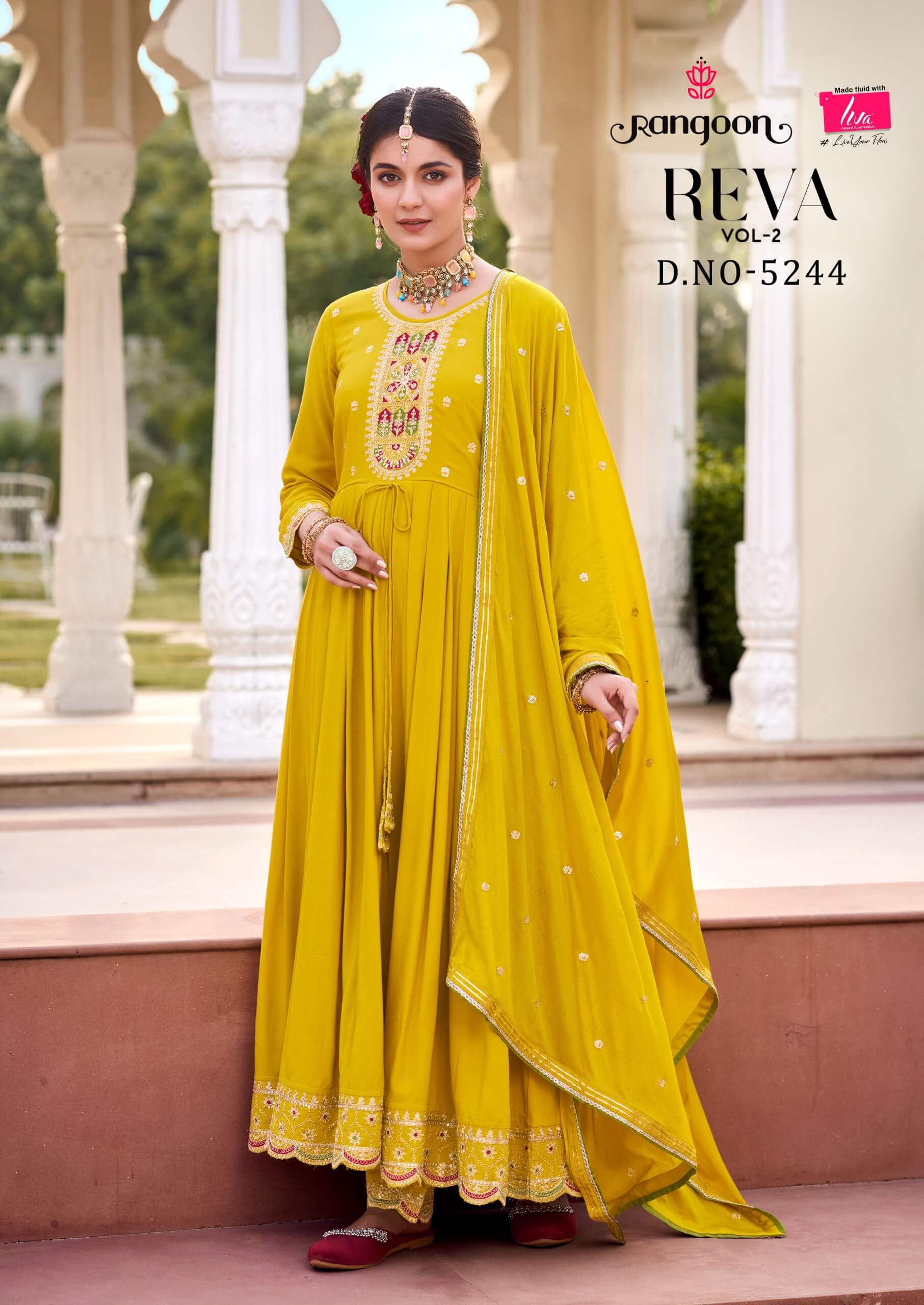 Rangoon Reva Vol 2 Anarkali Suits Catalog collection 1