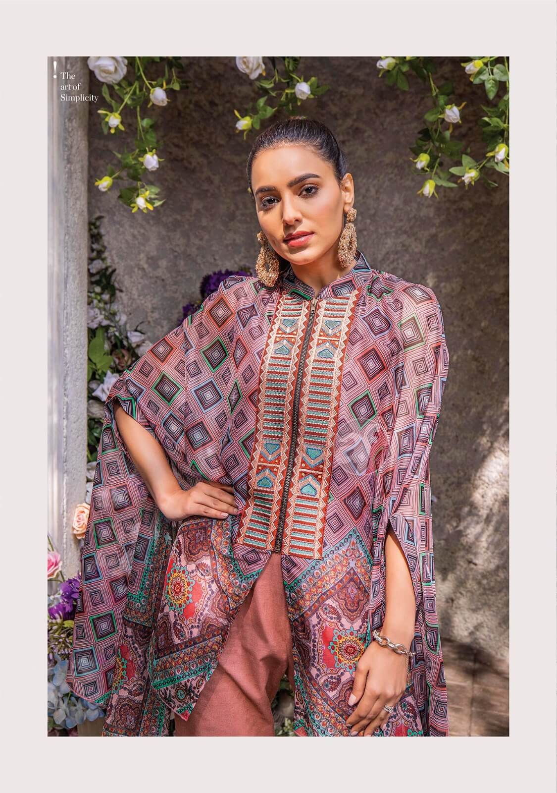 Anju Fabrics Cape Style Western Wear Catalog collection 1