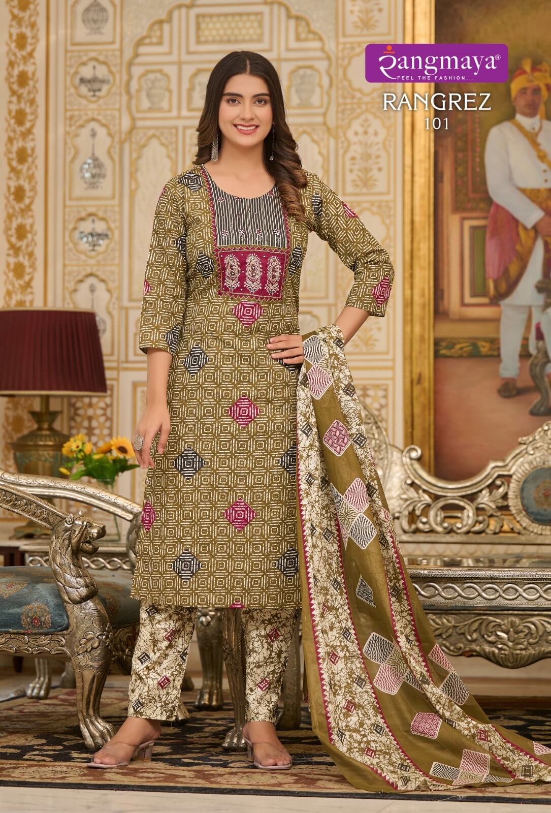 Rangmaya Rangrez Cotton Salwar Kameez  Catalog collection 14