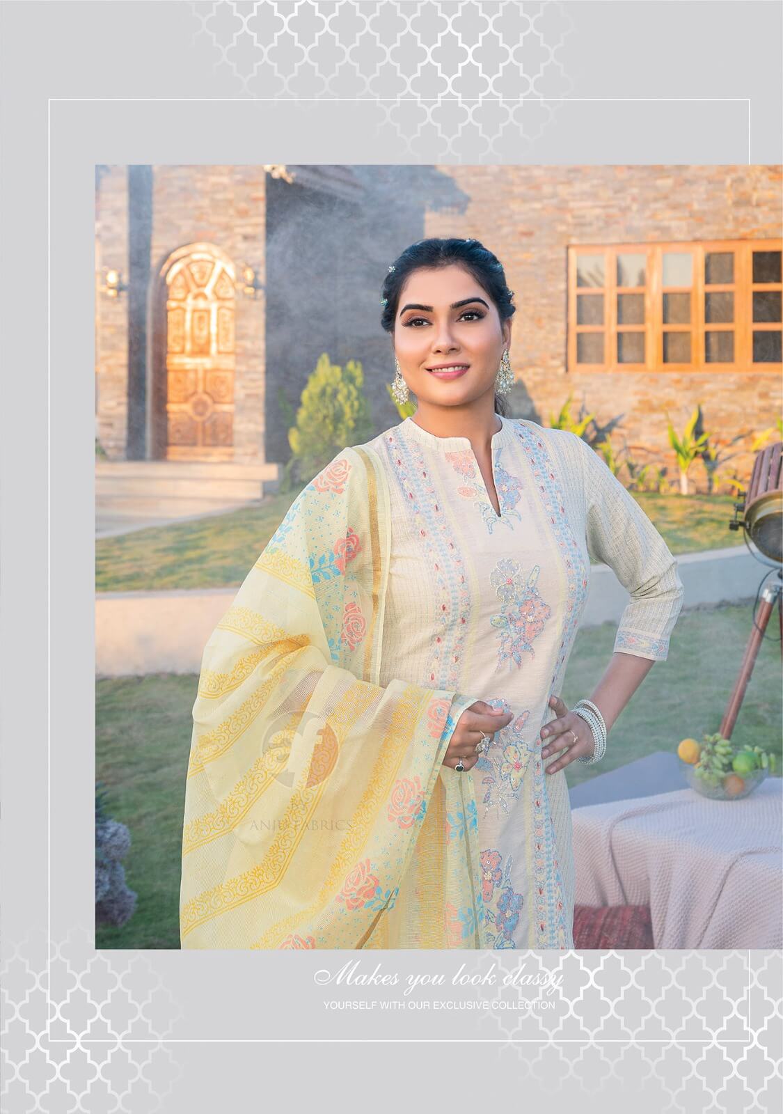Anju Fabrics  Fashion Point Vol 2 Salwar Kameez Catalog collection 9
