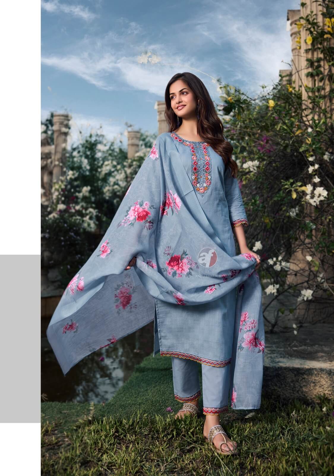Anju Fabrics Patterns Vol 3 Cotton Salwar Kameez  Catalog collection 5