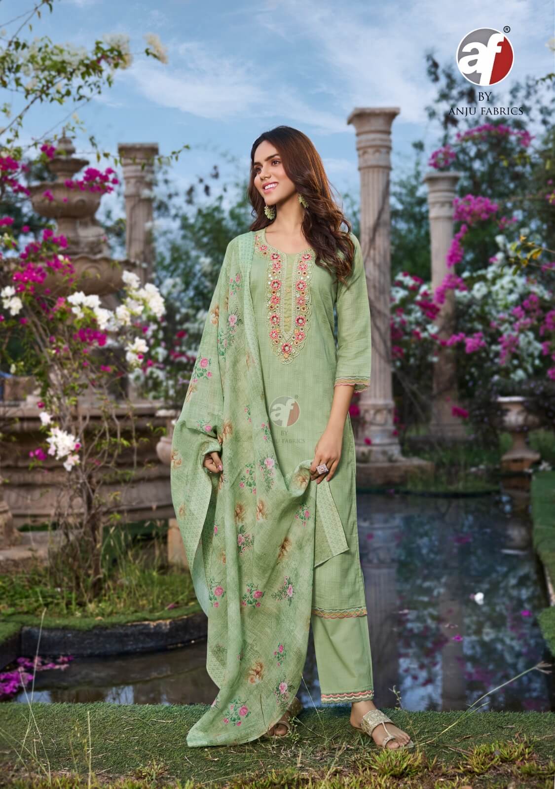 Anju Fabrics Patterns Vol 3 Cotton Salwar Kameez  Catalog collection 4