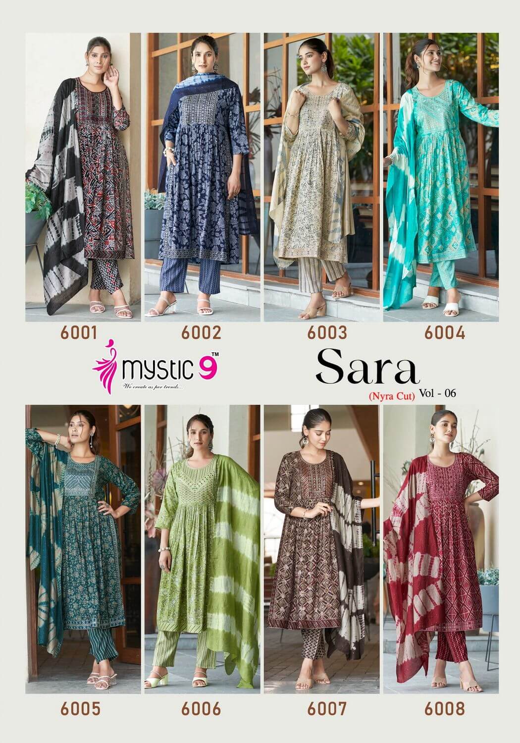 Mystic 9 Sara Vol 6 Readymade Dress Catalog collection 14