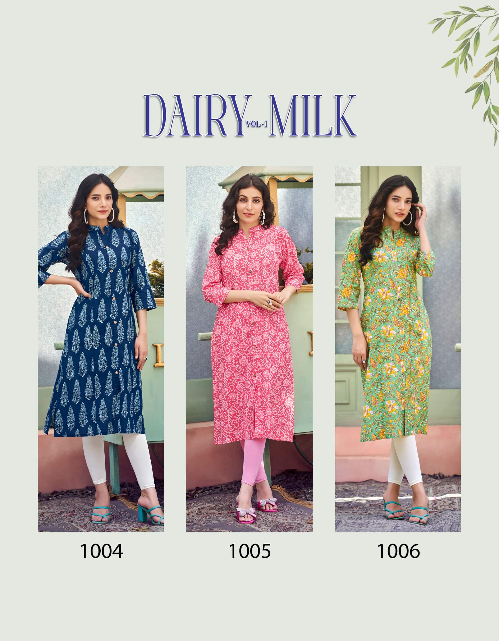 Radhika Lifestyle Dairy Milk vol 1 Cotton Kurtis collection 2