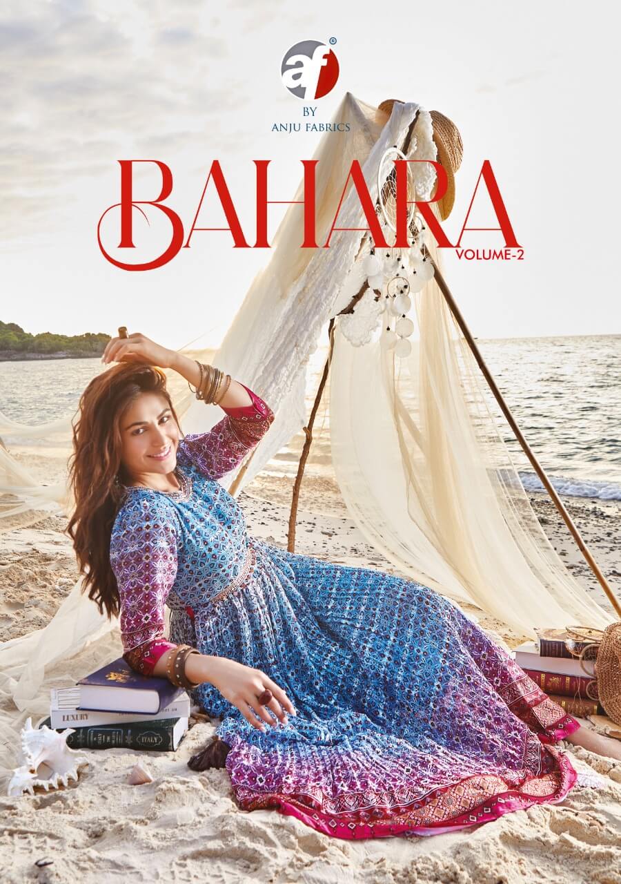 Anju Fabrics Bahara Vol 2 Designer Gowns Catalog collection 5
