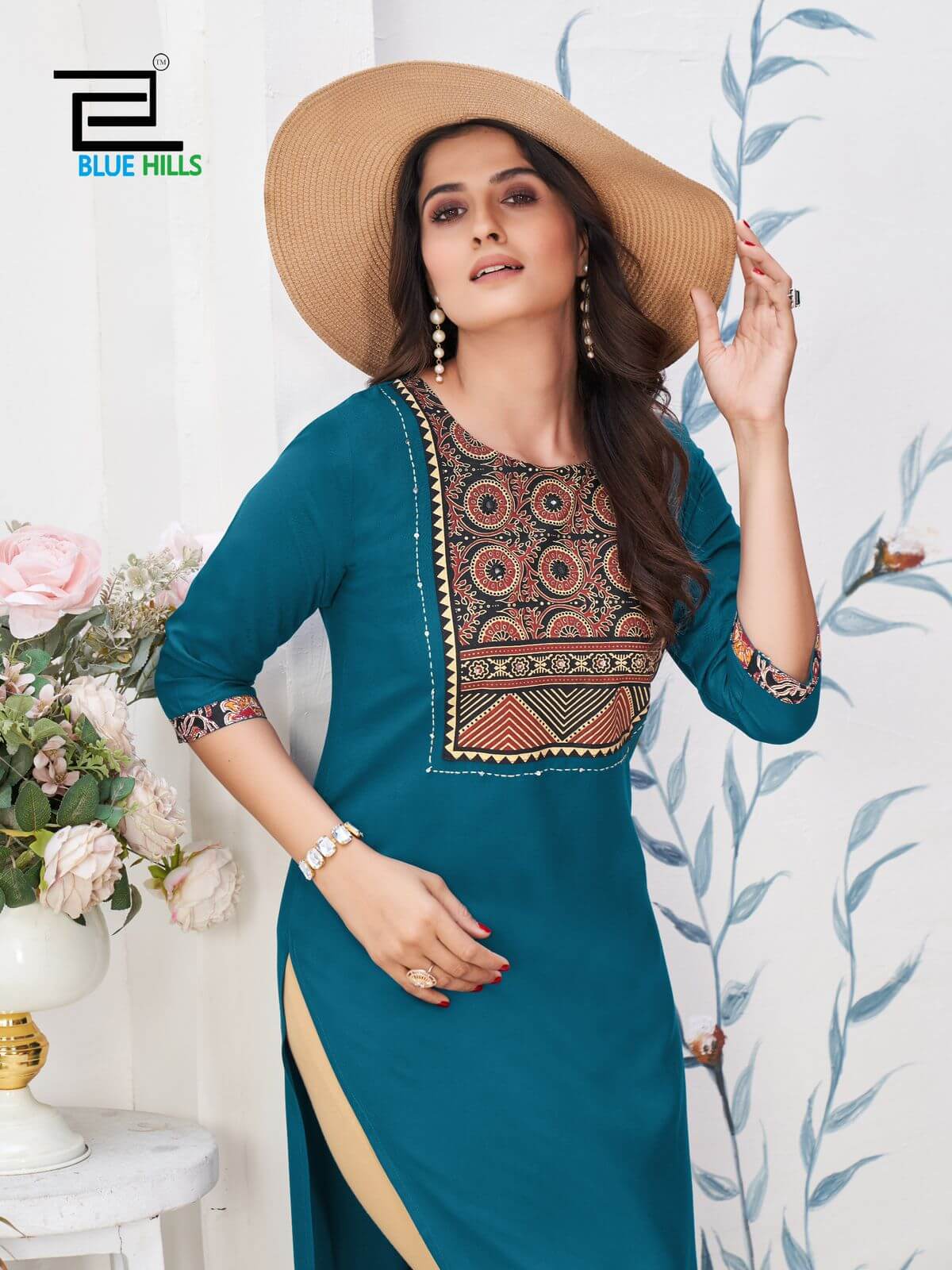 Blue Hills Cadbury Rayon Kurti Catalog collection 12