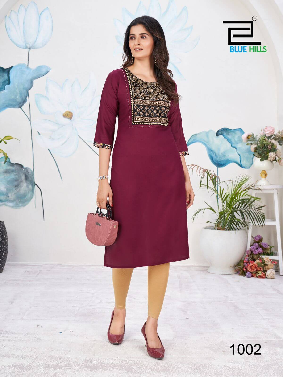 Blue Hills Cadbury Rayon Kurti Catalog collection 9